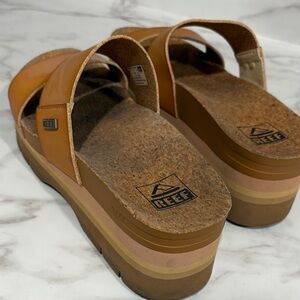 Reef Tan Platform Sandals